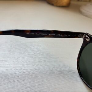 Ray-Ban Wayfarer II Sunglasses in Tortoise with Green Polarized Lenses